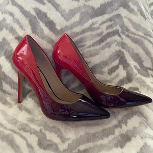 Mix No. 6 red gradient patent pumps sz 8